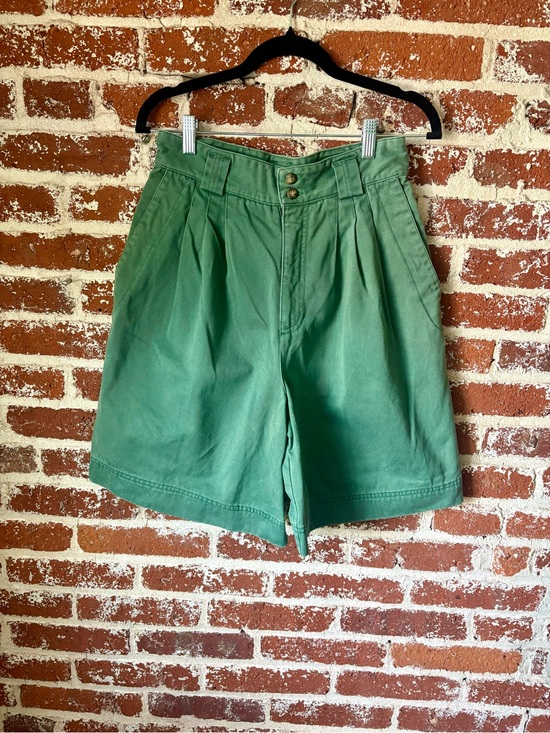 GAP Pants - 90s Vintage GAP High Rise Pleated Green Shorts